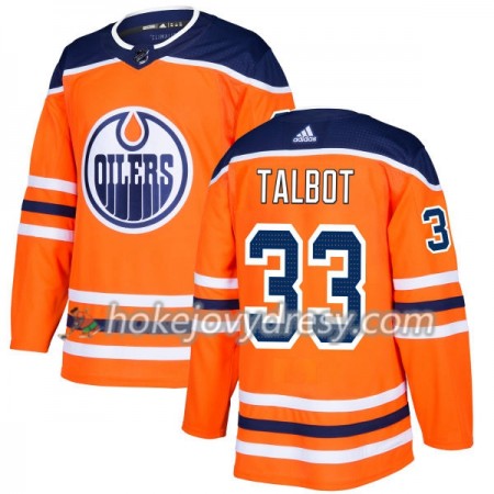 Pánské Hokejový Dres Edmonton Oilers Cam Talbot 33 Adidas 2017-2018 Oranžová Authentic
